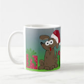 Mug Chien de Noël Hilarié (Gauche)