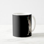Mug Chien de Noël irlandais Wolfhound Reindeer (Devant droit)