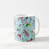 Mug Chien de Noël italien Greyhound (Devant droit)
