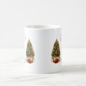 Mug Chien de Noël italien Greyhound avec arbre (Centre)