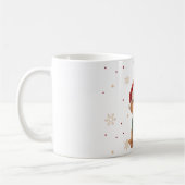 Mug Chien de Noël Kawaii Mignon - Conception de Noël p (Gauche)