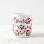 Mug Chien de Noël Maltais Tête de Père Noël (Centre)