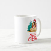 Mug Chien de Noël mignon (Devant droit)