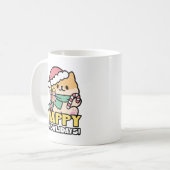 Mug Chien de Noël mignon - Yappy Howlidays (Devant gauche)
