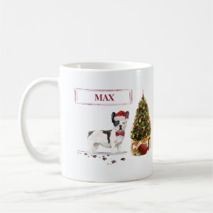 Mug Chien de Noël Noir et Blanc