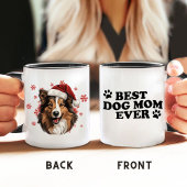 Mug Chien de Noël Rough Collie Personnalisé