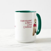 Mug Chien de Noël Santa Doodle (Devant droit)