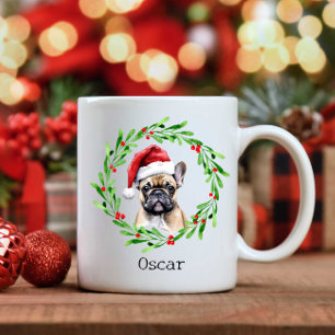 Mug Chien de Noël Tan Frenchie French Buldog Pet