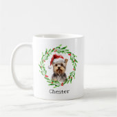 Mug Chien de Noël Yorkie Yorkshire Terrier Fêtes (Gauche)