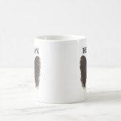 Mug Chien de Papillon noir et blanc personnalisé (Centre)