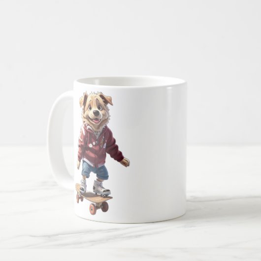 Mug Chien de patinage (Devant gauche)