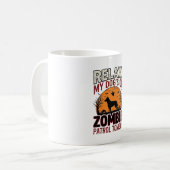 Mug Chien de patrouille zombie Halloween Gravure vinta (Devant gauche)