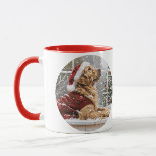 Mug Chien de Père Noël de Noël Golden Retriever