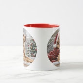 Mug Chien de Père Noël de Noël Golden Retriever (Centre)