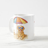 Mug Chien de plage Golden Retriever (Devant gauche)