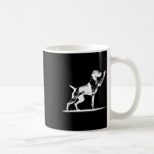 Mug Chien de Pointeur Rudoyé Trou de Chien Pointer All (Droite)