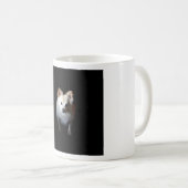 Mug Chien de Poméranie en noir (Devant droit)