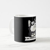 Mug Chien de Pomsky têné drôle (Devant gauche)