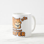 Mug Chien de professionnel drôle Chat endormi (Devant droit)