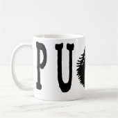 Mug Chien de Puli avec le texte de Puli (Gauche)