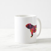 Mug Chien de race anglaise Bulldog Geo Silhouette Mult (Devant droit)