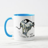 Mug chien de race greyhound (Gauche)