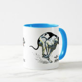 Mug chien de race greyhound (Devant droit)