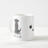 Mug Chien de repérage du Labrador noir mou (Devant gauche)