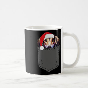 Mug Chien de Saluki Noël Chapeau de Noël Pocket Fun No