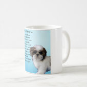 Mug Chien de Shih Tzu - poème de Nan (Devant droit)