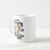 Mug Chien de skateboard (Devant gauche)