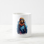 Mug Chien de ski dans des lunettes de ski  5 (Centre)