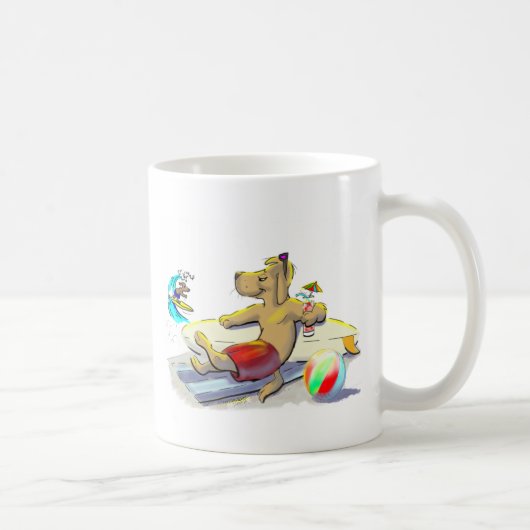 Mug chien de surf (Droite)