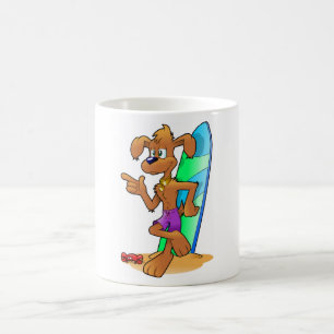 MUG CHIEN DE SURFER