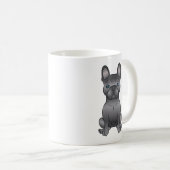 Mug Chien de taule bleu français / Chien de caricature (Devant droit)