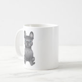 Mug Chien de taule bleu français / Chien de caricature (Devant gauche)