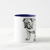 Mug Chien de taureau debout (Centre)