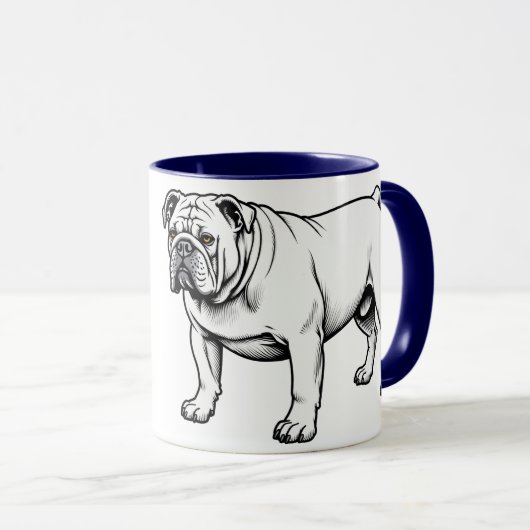 Mug Chien de taureau debout (Devant droit)