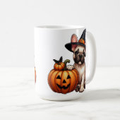 Mug Chien de taureau français en Casquette sorcier ave (Devant droit)