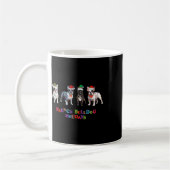 Mug Chien de taureau Noël2 (Gauche)