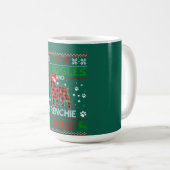 Mug Chien de taureaux français laide pull Noël Pajama (Devant droit)