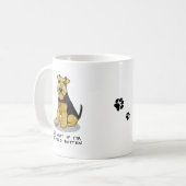 Mug Chien de Terrier gallois taché - mignon (Devant gauche)