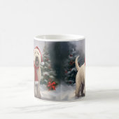 Mug Chien de Terrier rouillé en Noël de neige (Centre)