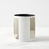 Mug Chien de Terrier utilisant le collier protecteur (Centre)