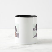 Mug Chien de traîneau avec des ordures des chiots (Centre)