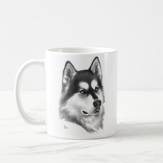 Mug Chien de traîneau sibérien (Gauche)