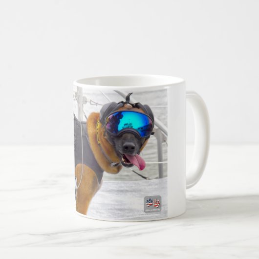 MUG CHIEN DE TRAVAIL MILITAIRE AMÉRICAIN (Devant droit)