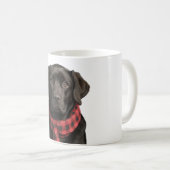 Mug Chien de vacances Noël Black Lab (Devant droit)
