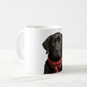 Mug Chien de vacances Noël Black Lab (Devant gauche)