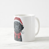 Mug Chien de vacances Noël Black Lab (Devant droit)